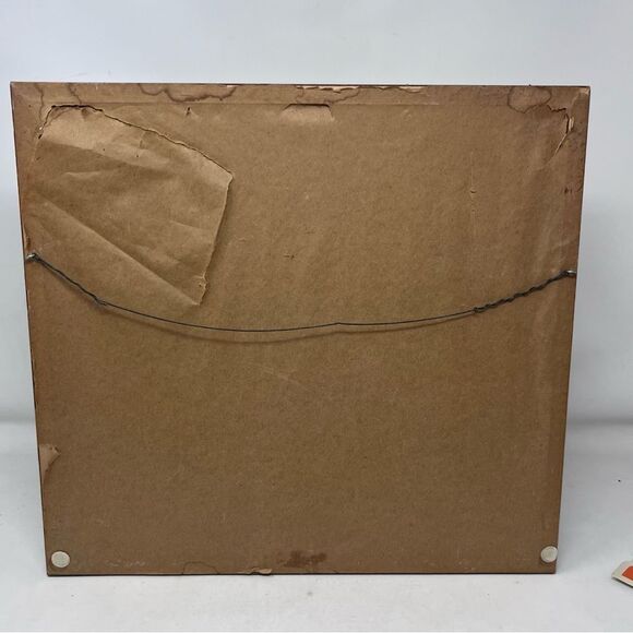 Framed Matted Vintage 1981 Cross stitch Ice Cream Banana Split Sundae 14x13 - Picture 5 of 9